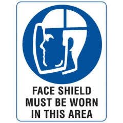 Face Shield Must Be Worn In This Area