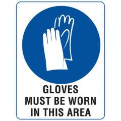 Gloves Must Be Worn In This Area