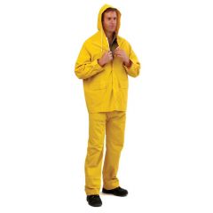 YELLOW PVC RAIN PANTS & JACKETS