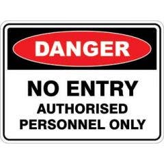 NO ENTRY AUTHORISED PERSONNEL ONLY