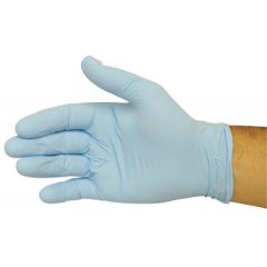 NITRILE DISPOSABLE GLOVES (BLUE)