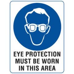 Eye Protection Must Be Worn In This Area